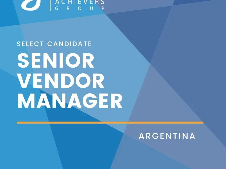 Senior Vendor Manager