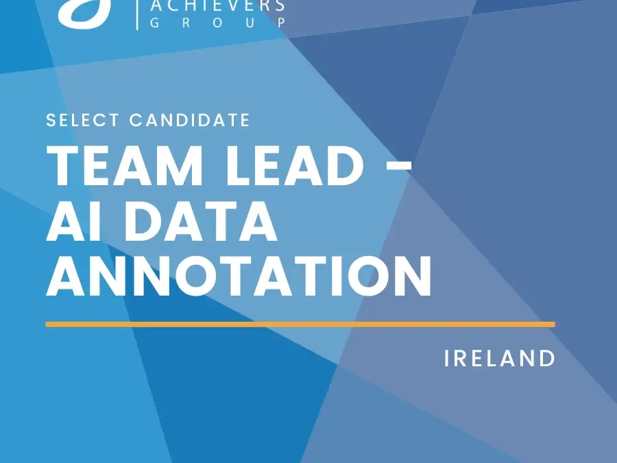 Team Lead – AI Data Annotation