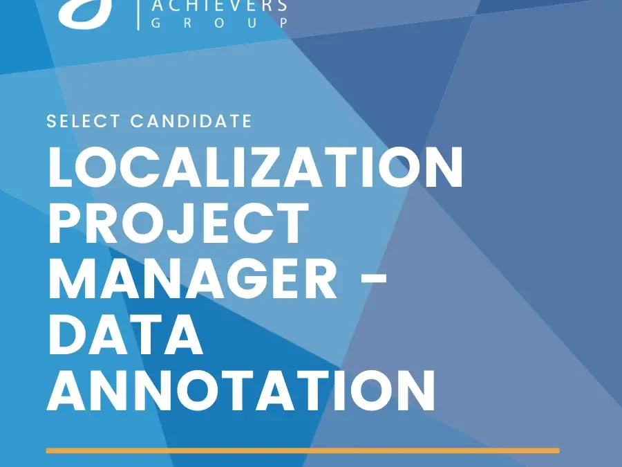 Localization Project Manager – Data Annotation